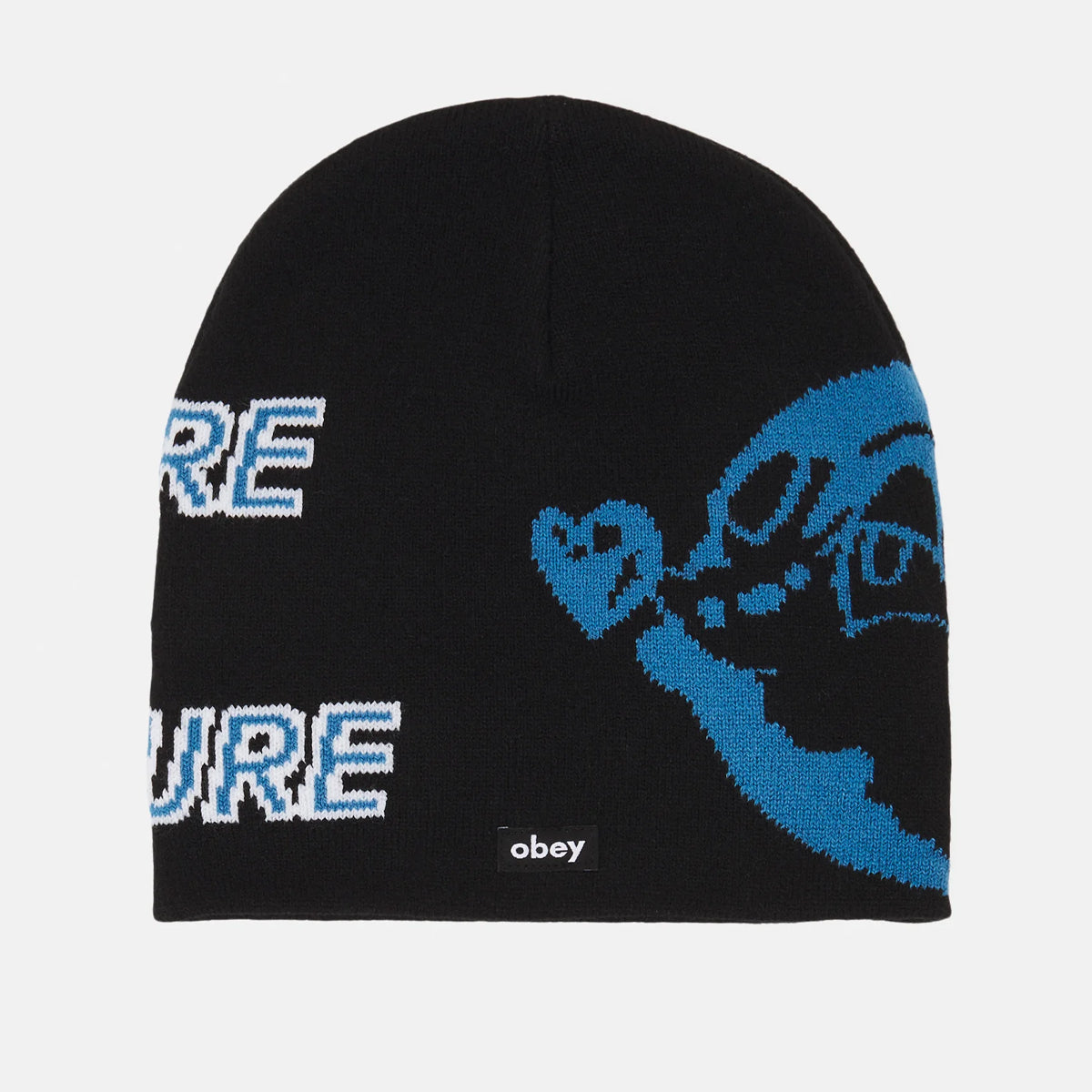 BEANIE OBEY NATURE AND NUTURE BLACK