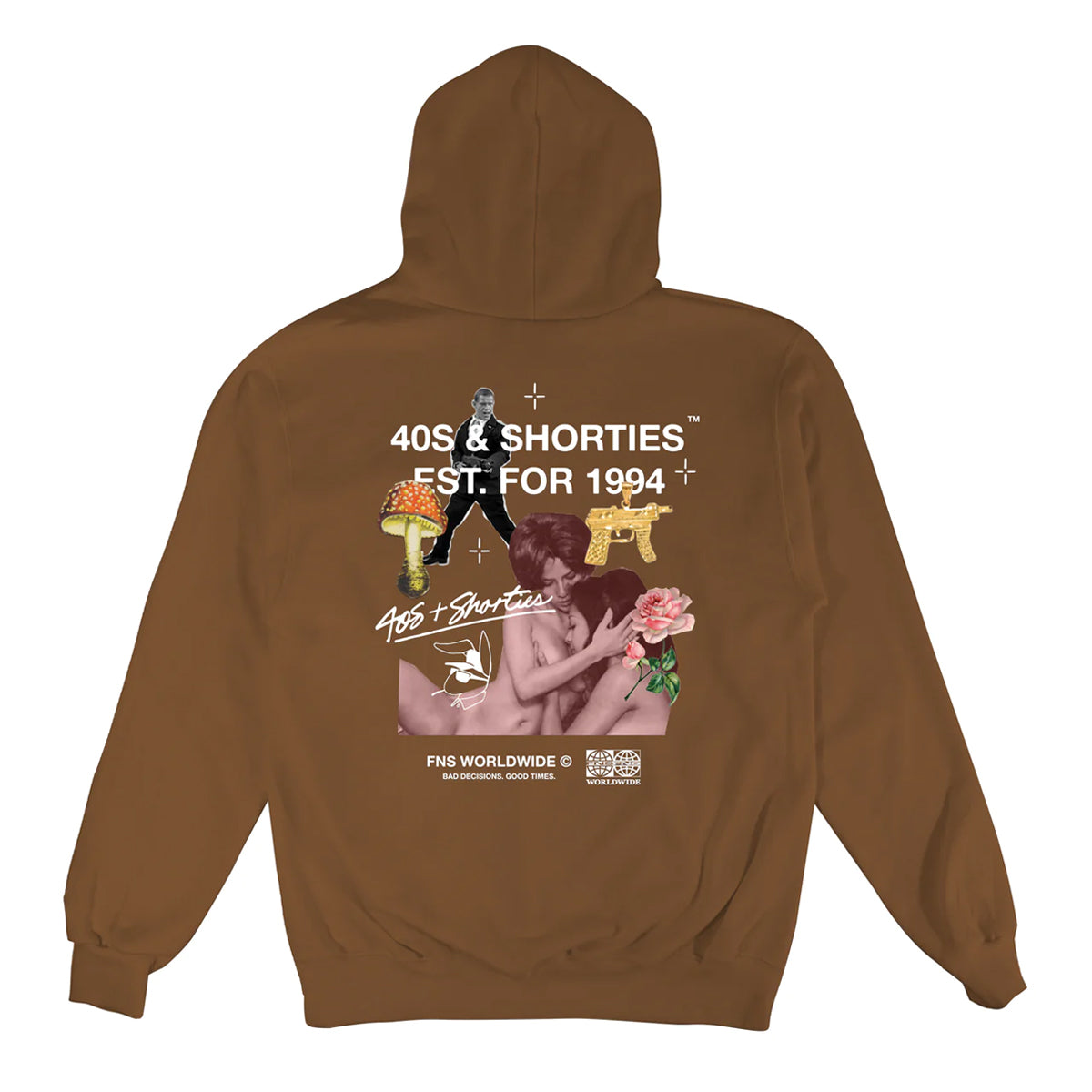 POLERON 40S & SHORTIES ALL TOGETHER HOODIE SADDLE