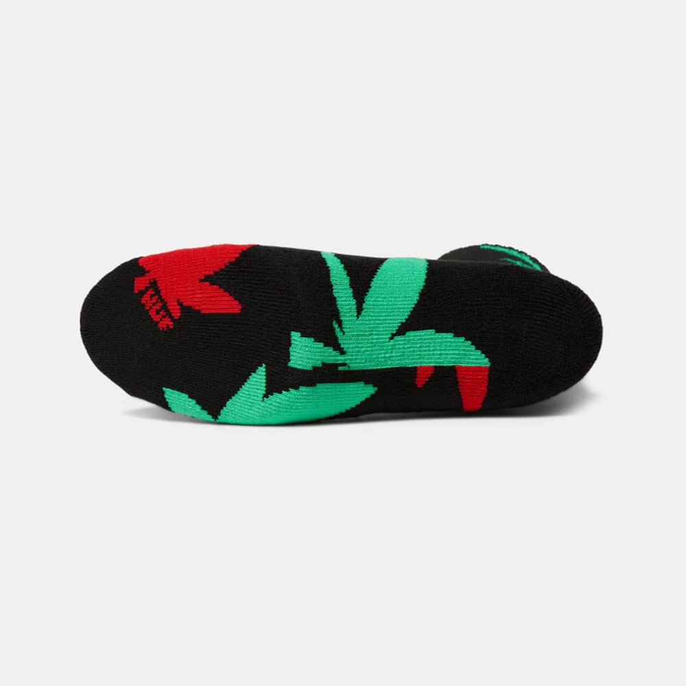 CALCETINES HUF ABSTRACT PLANTLIFE BLACK