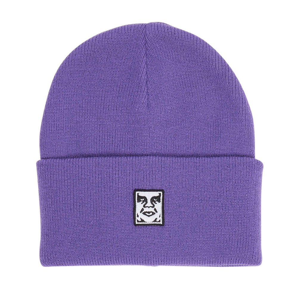 BEANIE OBEY ICON PATCH CUFF PASSION FLOWER
