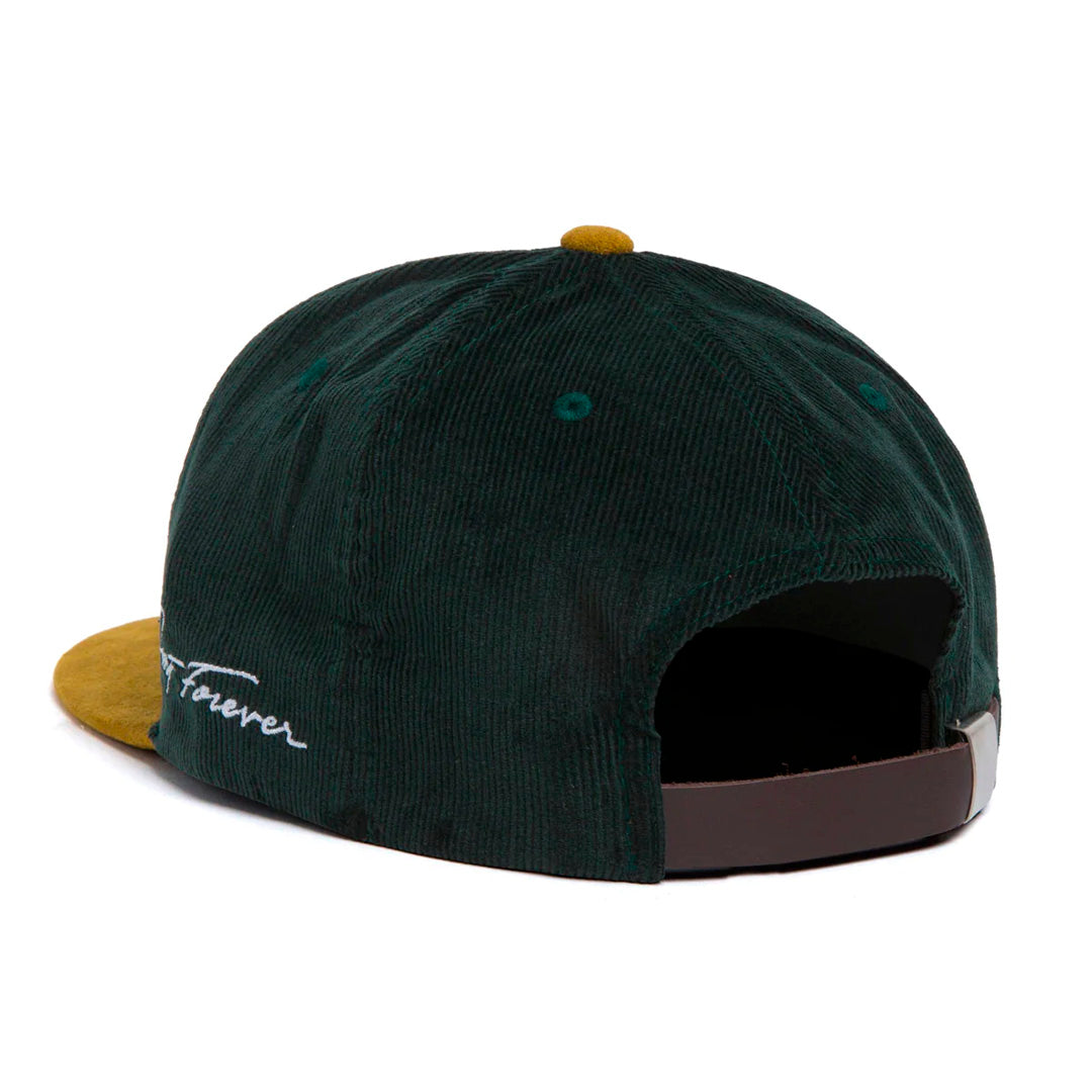 CAP HUF CORDUROY CLASSIC H 5 PANEL FOREST GREEN