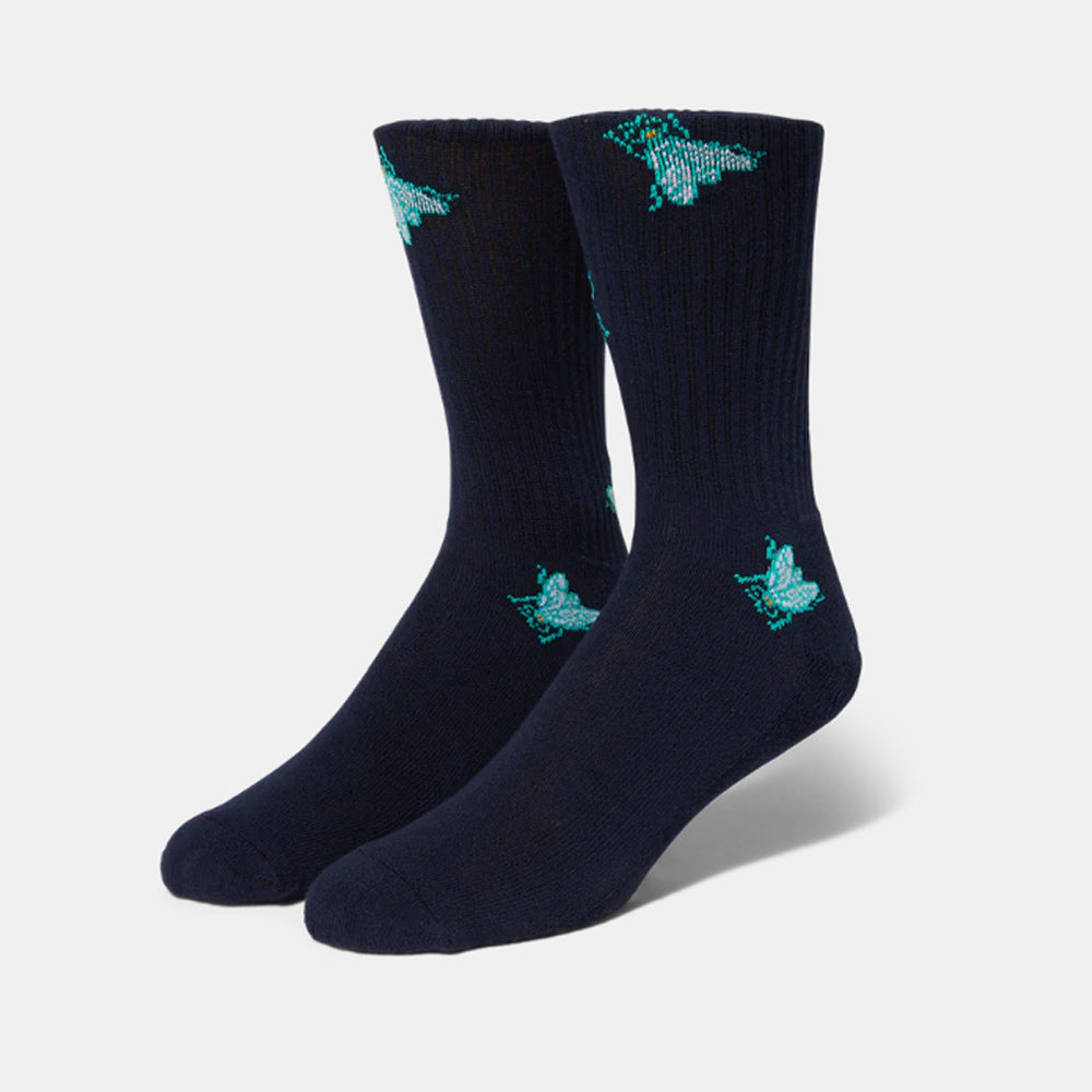 CALCETINES HUF FLY TRAP CREW BLACK